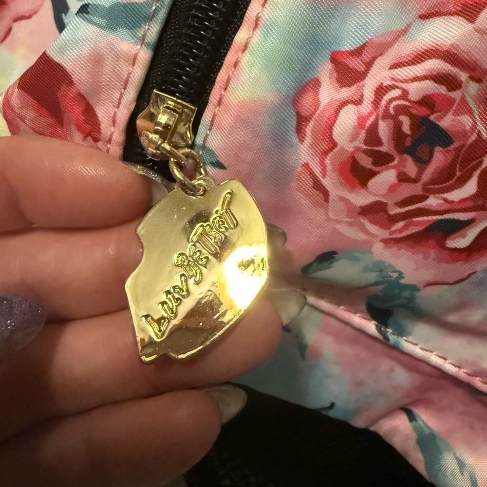 Betsy Johnson Sky Roses Floral Backpack - Picture 5 of 8